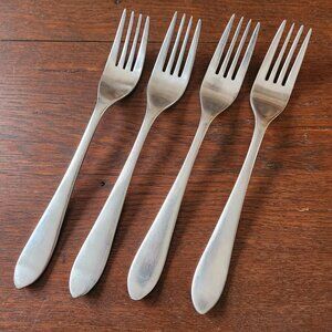 Robert Welch MERIDIAN SATIN Set of 4 Dinner Forks 8" Stainless Flatware